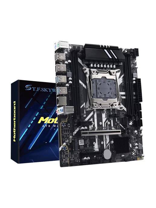 T.F.Skywindintl Материнская плата X99 поддерживает LGA 2011-3, Intel Xeon, D…, черный, фото 2