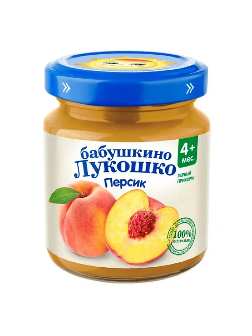 Бабушкино лукошко пюре из персиков д детского питания-3шт, 3 шт, фото 4