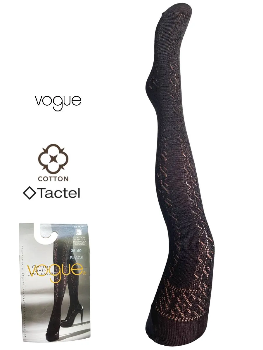 Колготки с имитацией чулок Cotton-Tactel 95207-1210