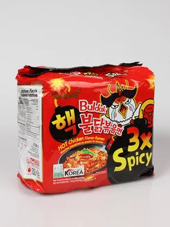 Лапша быстрого приготовления Samyang 3 Spicy, 5 уп. SamYang 245344381 купить за 747 ₽ в интернет-магазине Wildberries