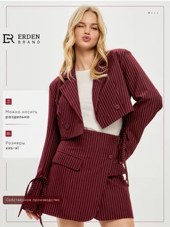 Костюм с короткой юбкой Erden Brand 245347324 купить за 3 543 ₽ в интернет-магазине Wildberries