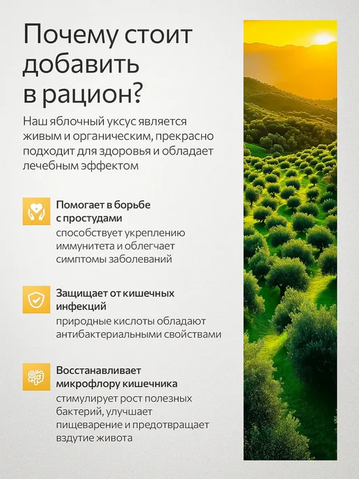 Musafir Яблочный уксус натуральный 500 мл, 500 мл, фото 6