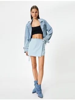 Джинсовые шорты KOTON 245360587 купить за 1 553 ₽ в интернет‑магазине Wildberries