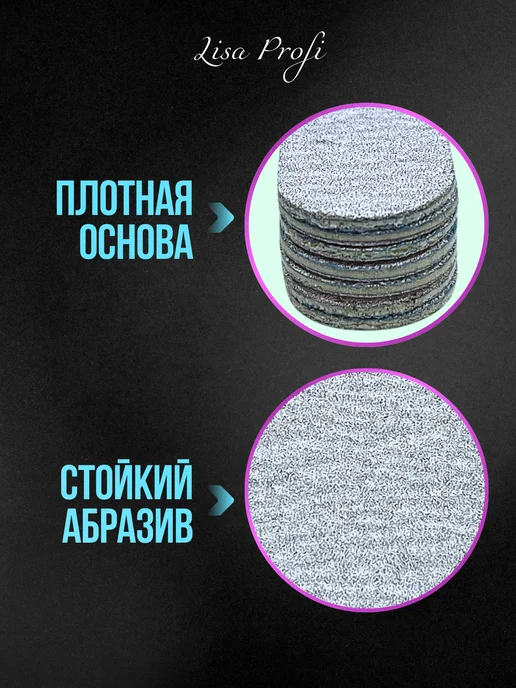Lisa Profi Professional Пилки для ногтей 100-180 для маникюра 18 см, 100 шт, фото 2