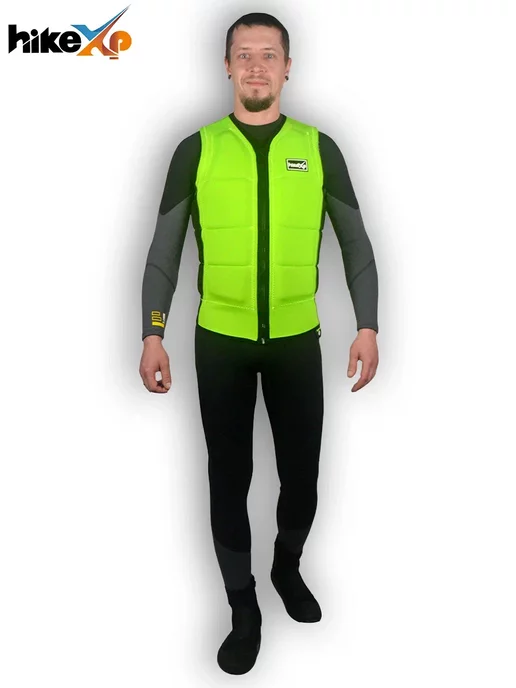 hikexp Спасательный (страховочный) жилет Neoprene Anti Shock Green, зеленый, фото 8