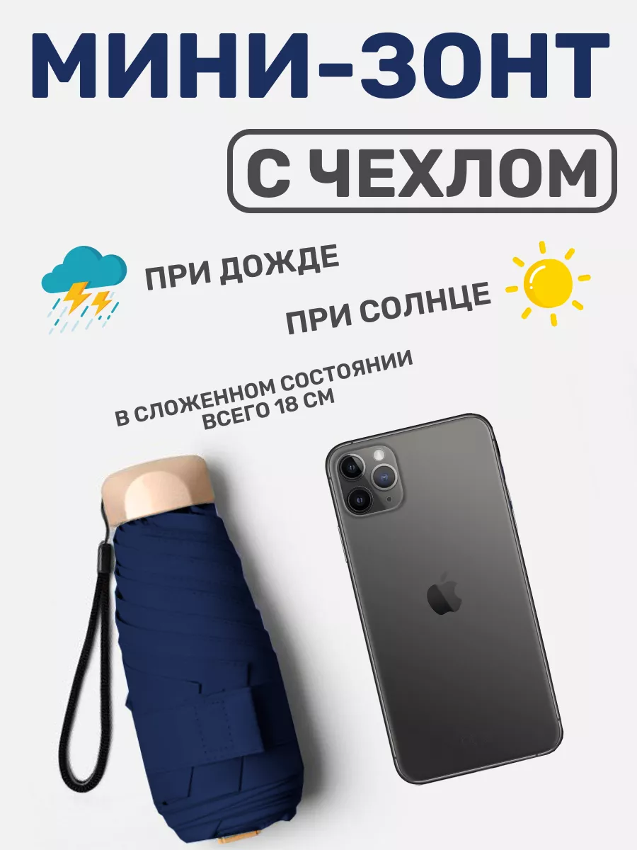 Зонт карманный мини...