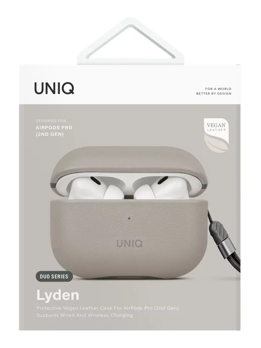 UNIQ Чехол для Airpods Pro 2 из экокожи Lyden DS Leatherette, вариант, фото 5