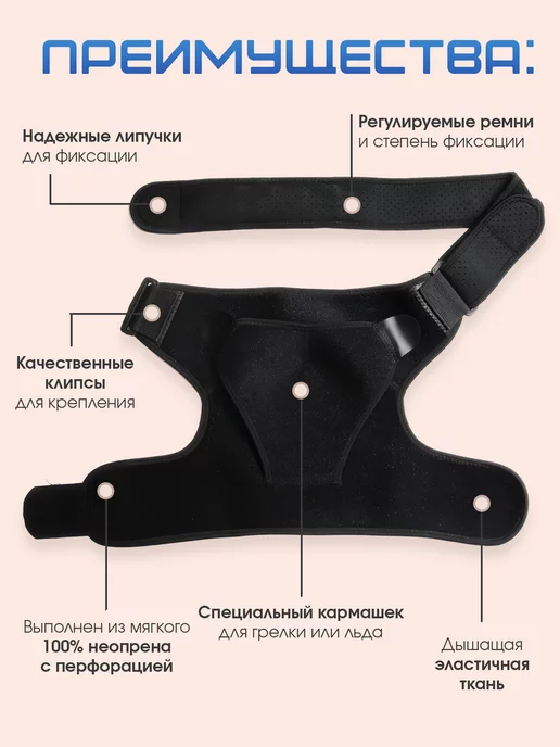 BestBuy Бандаж на плечевой сустав, спортивный, черный, фото 3