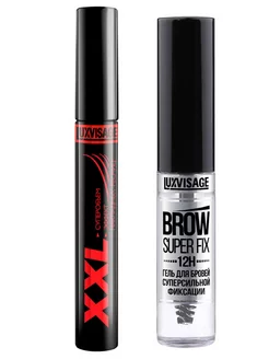 Набор Тушь для ресниц XXL+Гель для бровей BROW SUPER FIX 12H