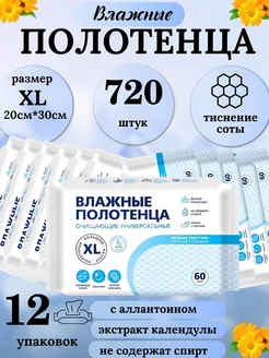 Влажные Полотенца 20x30см, 12 упаковок по 60шт Авангард 245607207 купить за 1 270 ₽ в интернет-магазине Wildberries