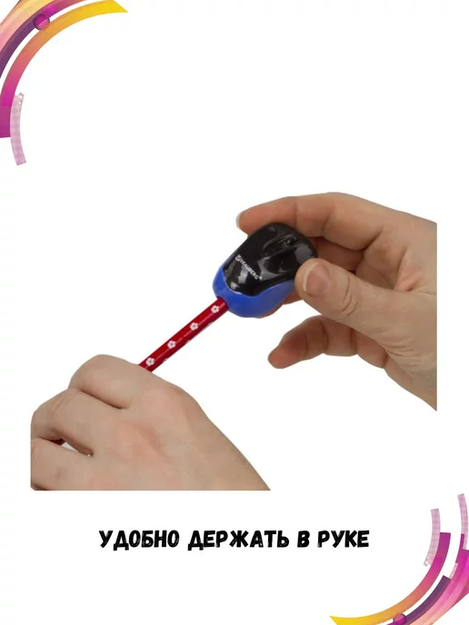 Brauberg Точилка для карандашей механическая Компьютерная мышка, черный, фото 5