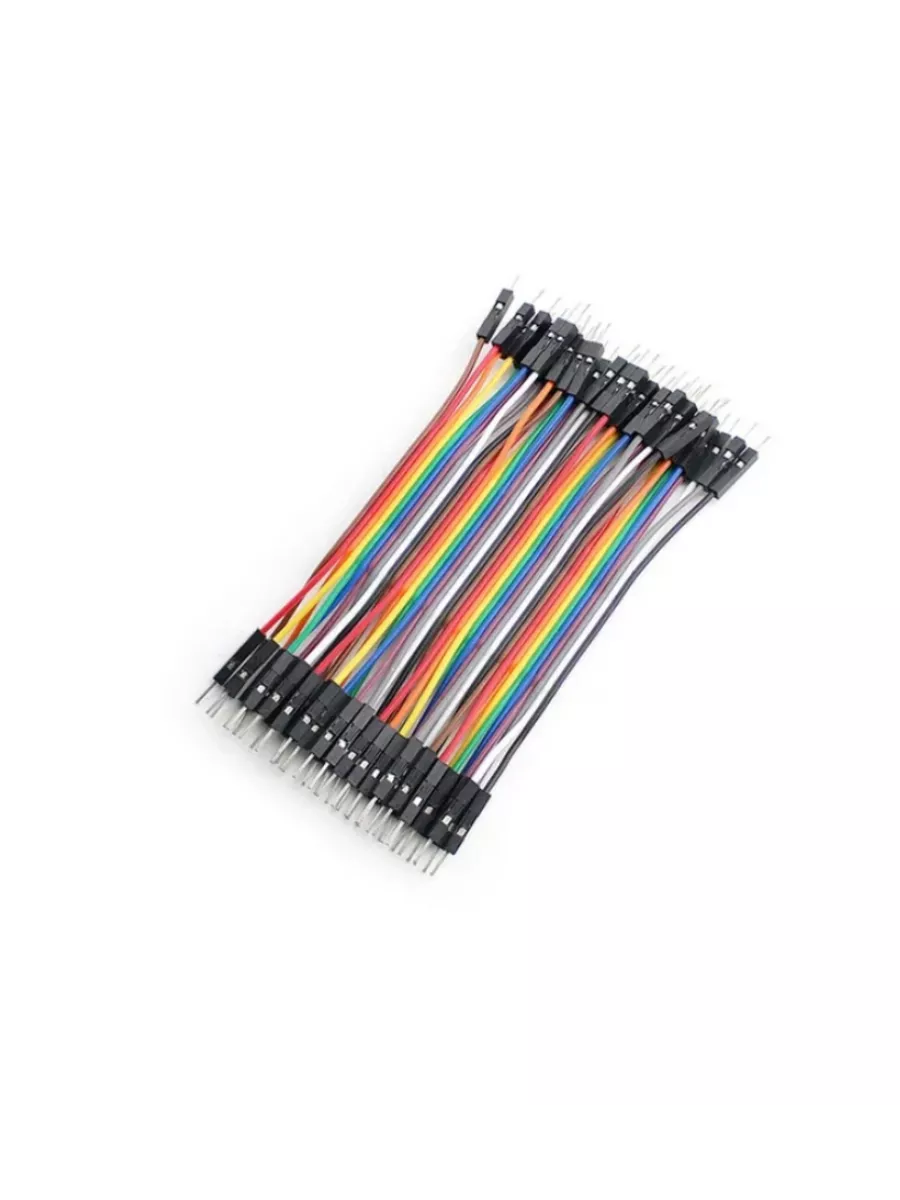 Кабели (перемычки) с разъемом Dupont 10 см male-male 40 pin