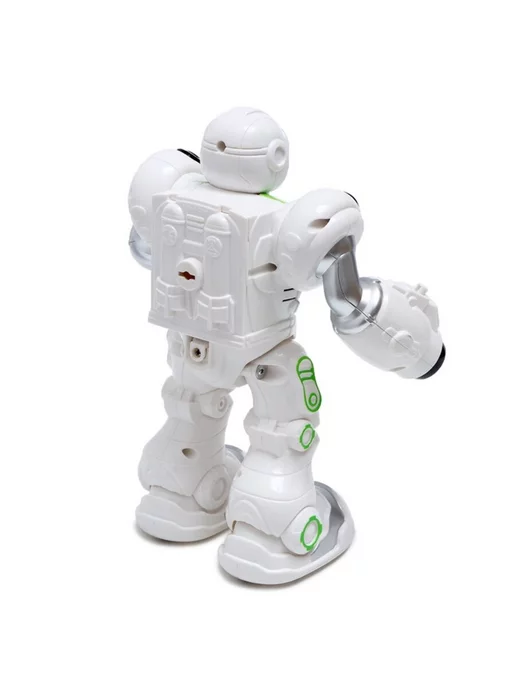 IQ BOT Робот игрушка свет звук стреляет батарейки озвучка зелёный, зеленый, фото 4