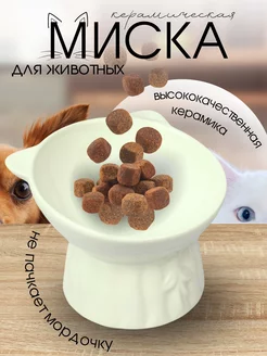 Керамическая миска для кошки