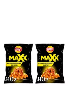 Чипсы картофельные Maxx Куриные крылышки барбекю 2уп по 110г Lay