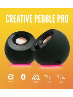 Колонки PEBBLE PRO 2.0 51MF1710AA001 Creative 245743584 купить за 8 091 ₽ в интернет-магазине Wildberries