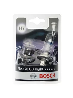 Лампа 12V H7 55W PX26d Gigalight Plus 120 Pure Light BOSCH 245787037 купить за 1 497 ₽ в интернет-магазине Wildberries