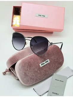 Солнцезащитные очки Miu Miu 245842561 купить за 1 368 ₽ в интернет-магазине Wildberries