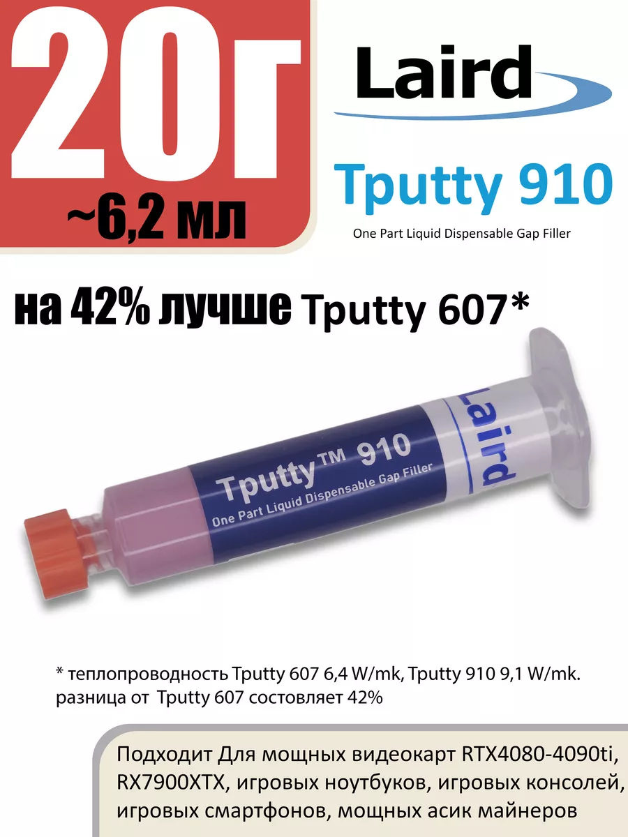 Laird tputty 910 20г Жидкая термопрокладка