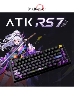 Клавиатура с эффектом киберспортивного зала RS7 PRO, черное ATK