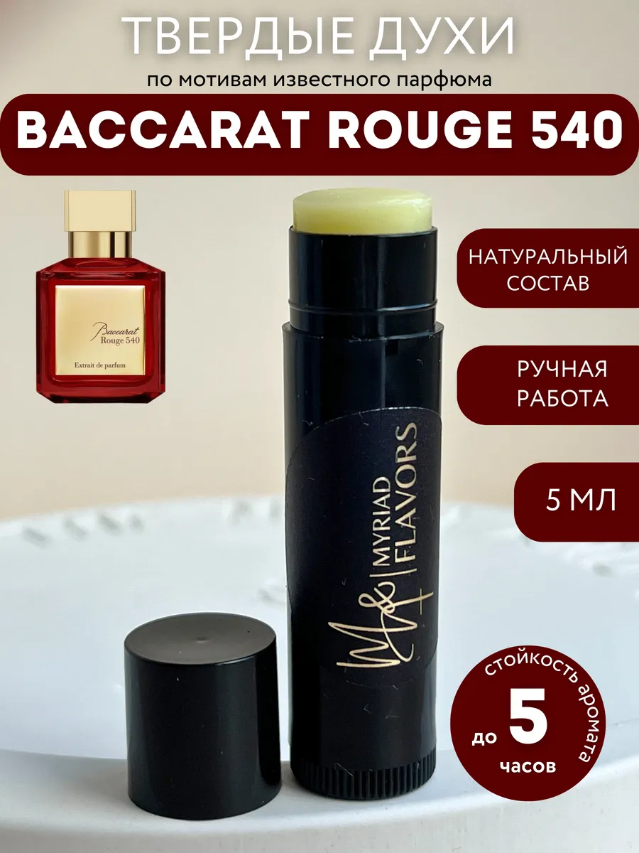 Твердые сухие духи Baccarat Rouge...