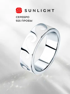 Серебряное кольцо с эмалью SUNLIGHT 246030431 купить за 1 265 ₽ в интернет-магазине Wildberries