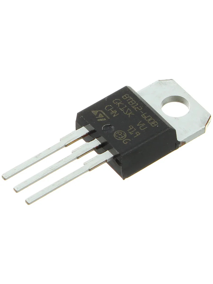 Симистор BTB12-600BRG TO-220AB STM (12А 600В 50мА 4Q)