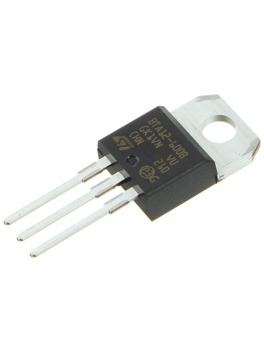 Симистор BTA12-600BRG TO-220AB STM (600В 12А 50мА 4Q)