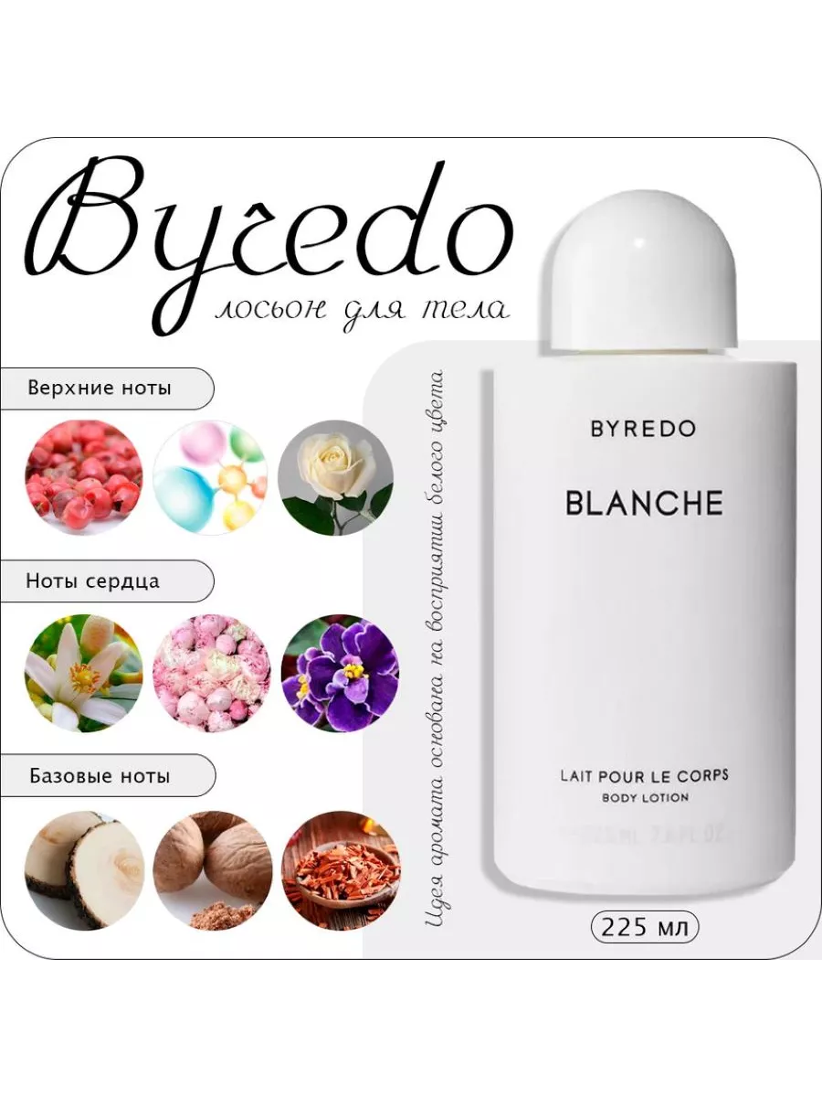 Byredo Blanche лосьон для тела 225 мл BYREDO купить