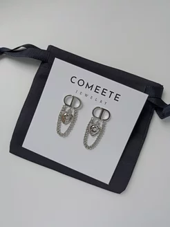 Серьги с подвесками и цепочками Comeete Jewelry 246079291 купить за 624 ₽ в интернет-магазине Wildberries