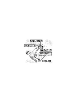 Опора шаров.L=R NISSAN Qashqai X-Trail 0220-J31