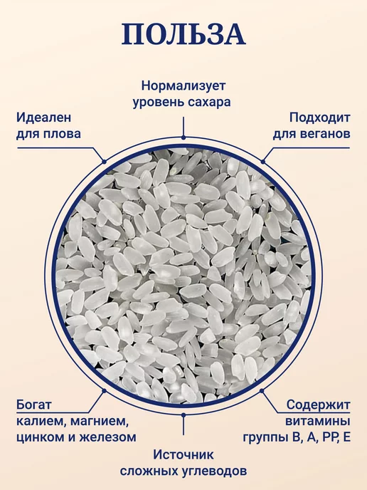 KARAVAN Рис Бальдо Премиум (для плова), 1 кг, 1 кг, фото 2