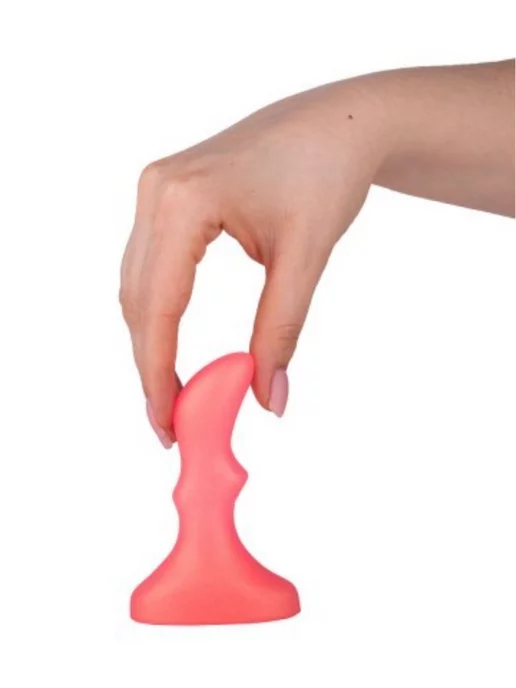 Lovetoy Плаг изогнутой формы из ПВХ розовый (10, Ø 2.5 см), розовый