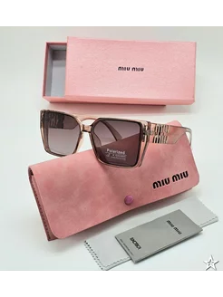 Солнцезащитные очки трендовые miu miu 246246151 купить за 1 632 ₽ в интернет-магазине Wildberries