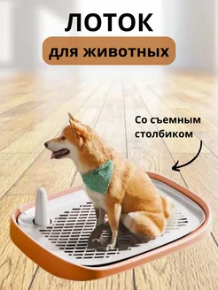 Лоток для собак со столбиком туалет для животных LakiPets 246259666 купить за 1 674 ₽ в интернет-магазине Wildberries