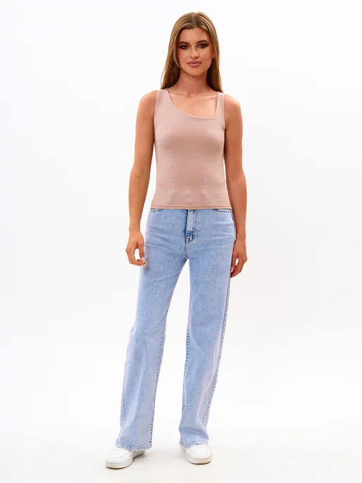 Selima shop топ летний в рубчик под пиджак, розовый, фото 2