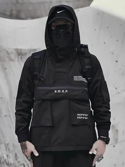 Ветровка анорак с капюшоном спортивная techwear ЯСТРЕБ STREETWEAR 246276430 купить за 3 884 ₽ в интернет-магазине Wildberries