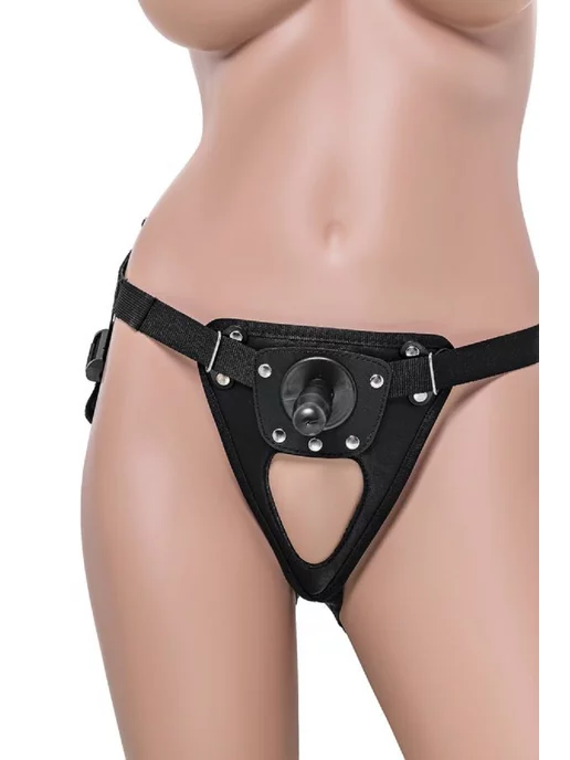 RealStick Strap-On by TOYFA Трусики для страпона RealStik Strap-On Onyx черные, черный, фото 4