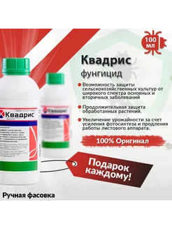 Фунгицид Квадрис 100 мл 246303555 купить за 529 ₽ в интернет-магазине Wildberries