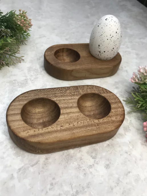 Деревянная Лавка Love Dekor Подставки для яиц 2 шт из дерева, 2 шт, фото 2