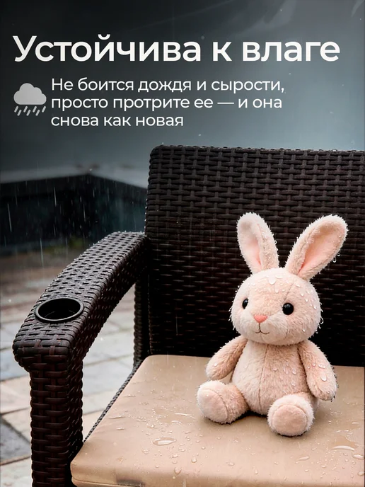 HomlyGreen Диван садовый угловой с коричневыми подушками, бежевый, фото 4