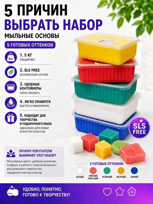 SoapMaster Набор мыльных основ, 5кг, 5 кг, фото 3