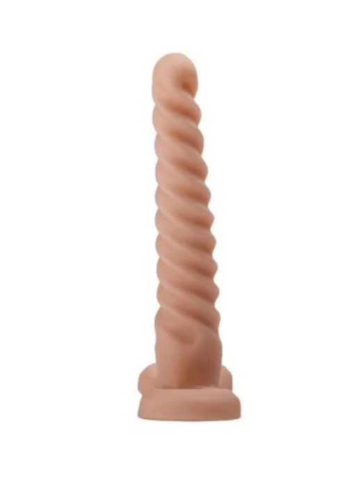 Lovetoy Спиралевидный плаг из ПВХ черный (15, Ø 2.5 см), бежевый, телесный, фото 3