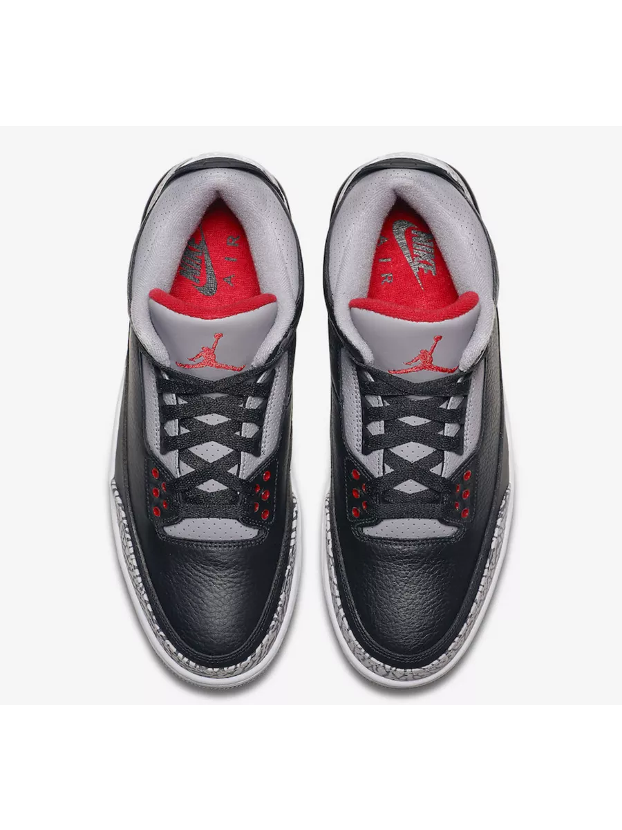 Retro jordan 3 black cement on sale