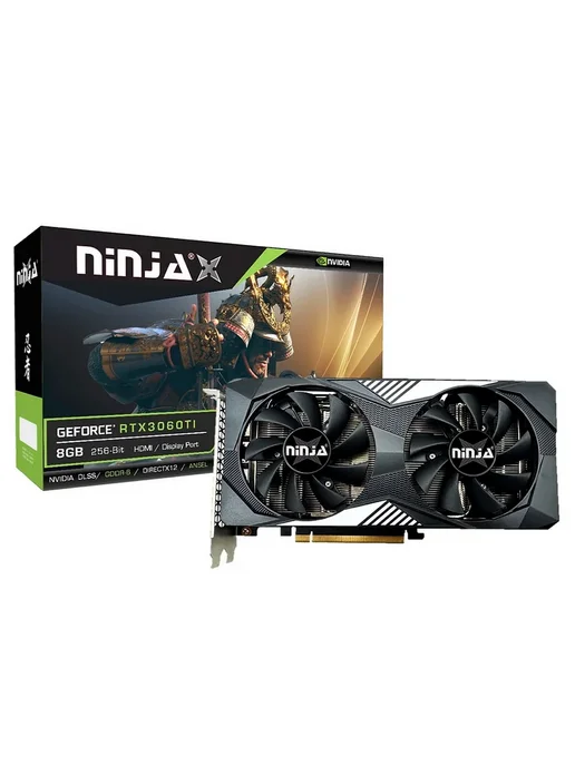 Ninja (Sinotex) Видеокарта RTX 3060 Ti 8 ГБ RTL (NF306TI86F), 8 ГБ