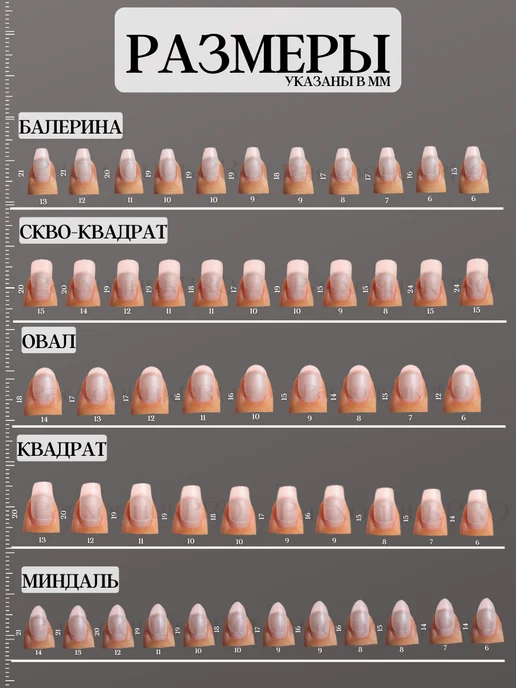 РасходникПРО Короткие гелевые типсы мягкий квадрат набор, белый, фото 2