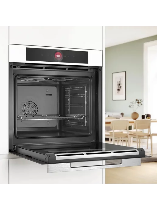 BOSCH Духовой шкаф HBG7341W1, белый, фото 7