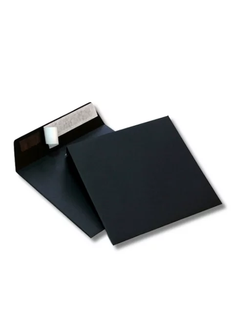 Pack24 Конверт черный квадратный 160*160 мм - 50 шт, 160x160 мм, 50 шт, фото 2