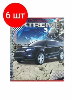 Тетрадь 48 л, гребень, клетка, цена за 6 штук