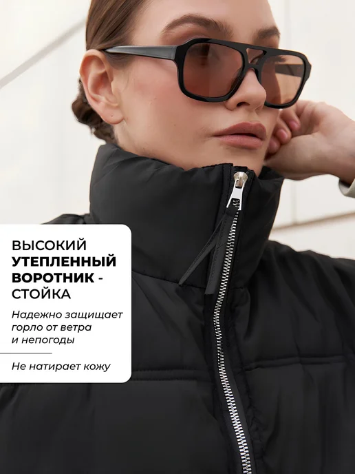 BY ANNA POLICHEVA Жилетка утепленная оверсайз безрукавка, вариант, фото 5
